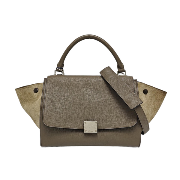 TRAPEZE Small Calfskin Gray