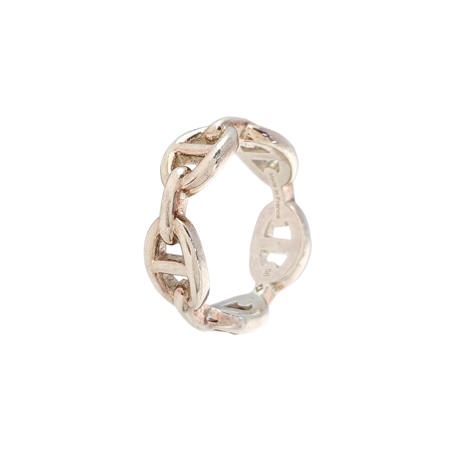 Chaine D'ancre Enchainee 925 Sterling Silver Ring EU 56