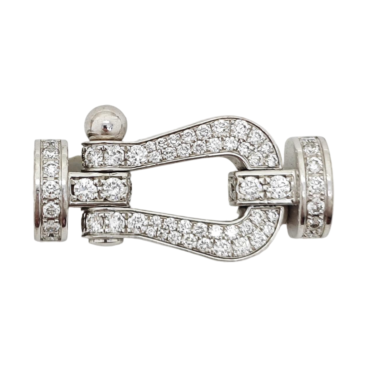 Force 10 18k White Gold Silver Pendant