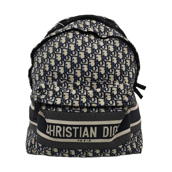 Diortravel Oblique Canvas Blue