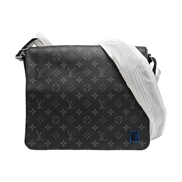 DISTRICT MM Monogram Coated Canvas Black