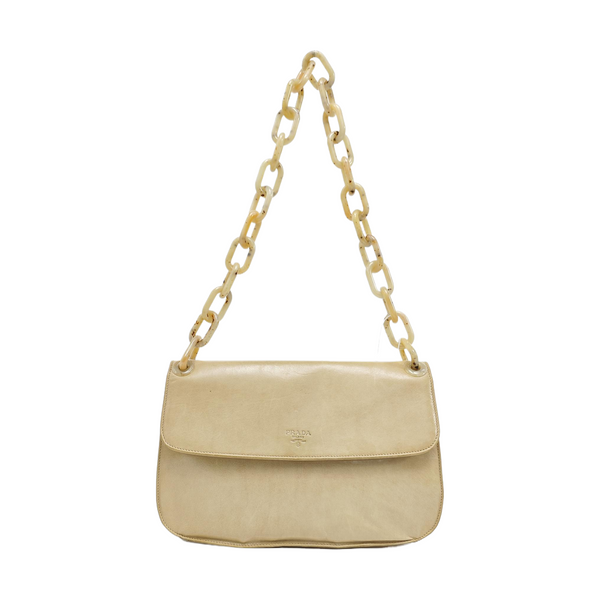 Calfskin Shoulder Bag Beige