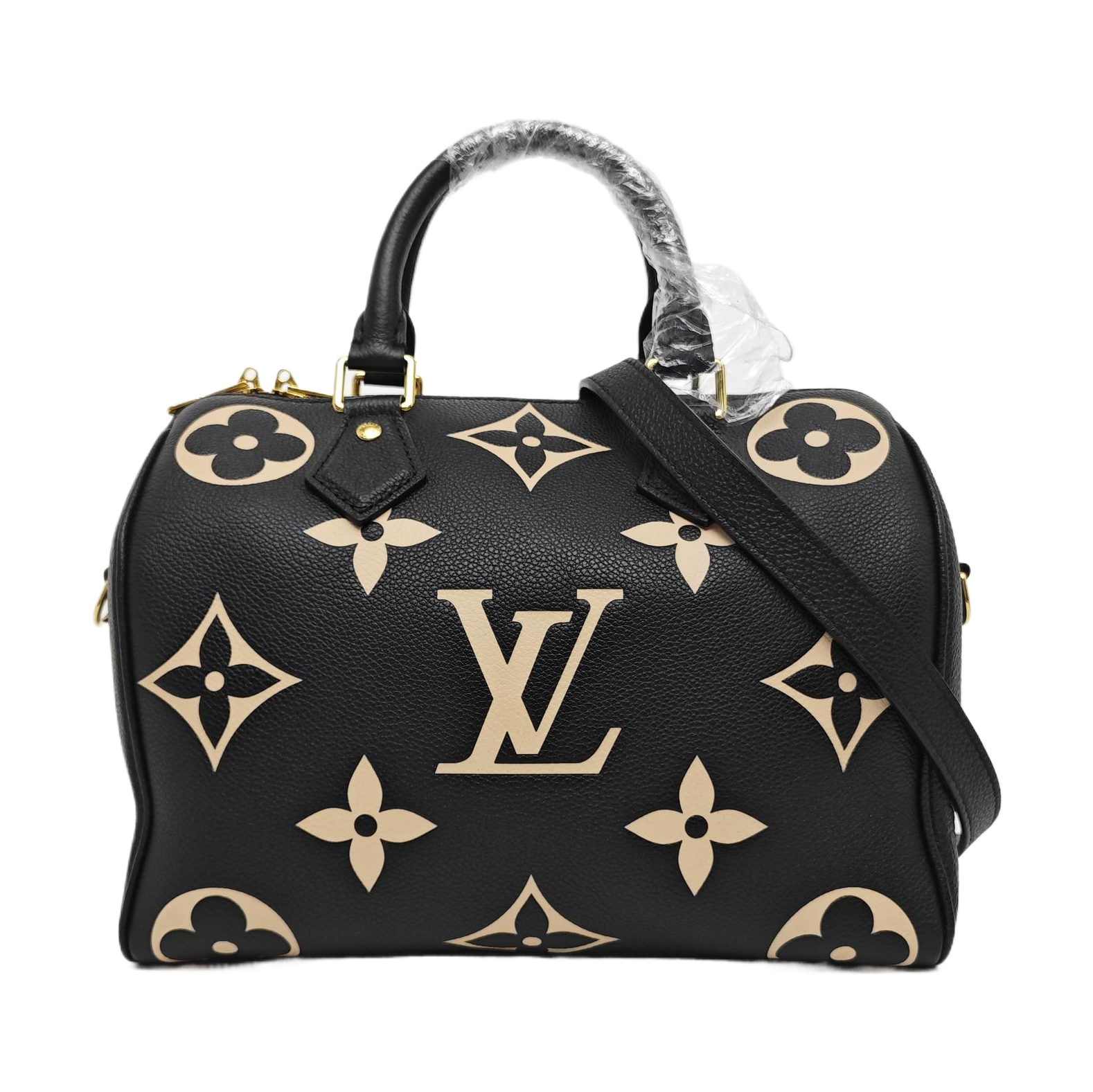 SPEEDY 25 Monogram Calfskin Black