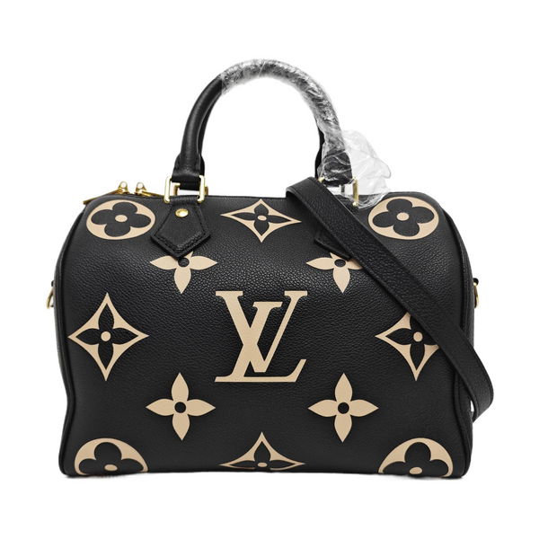 SPEEDY 25 Monogram Calfskin Black