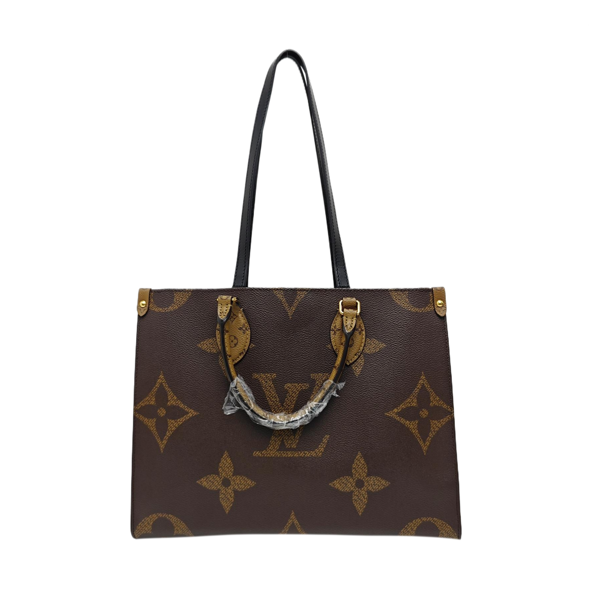 ONTHEGO MM Monogram Coated Canvas Brown