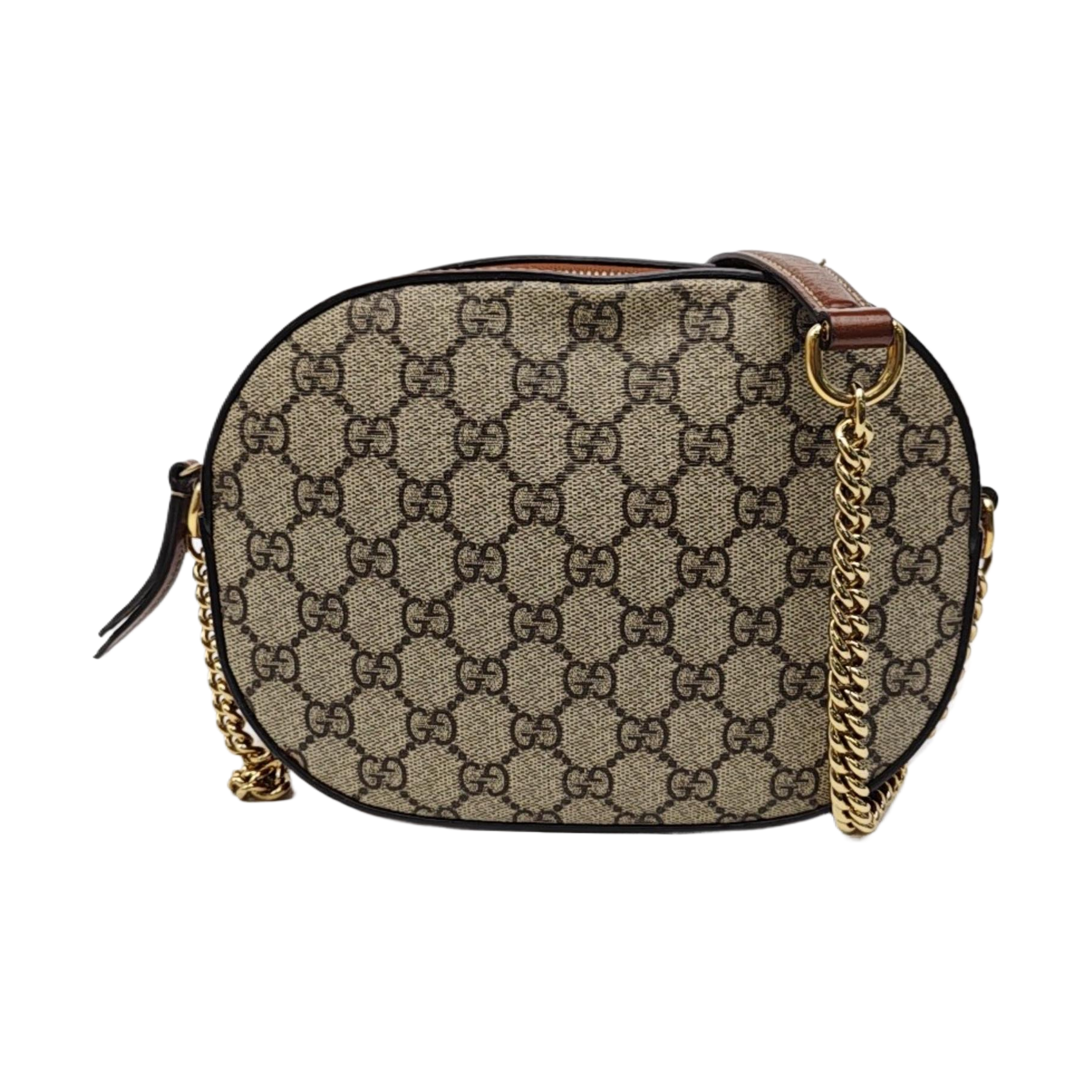 Monogram Coated Canvas Shoulder Bag Beige