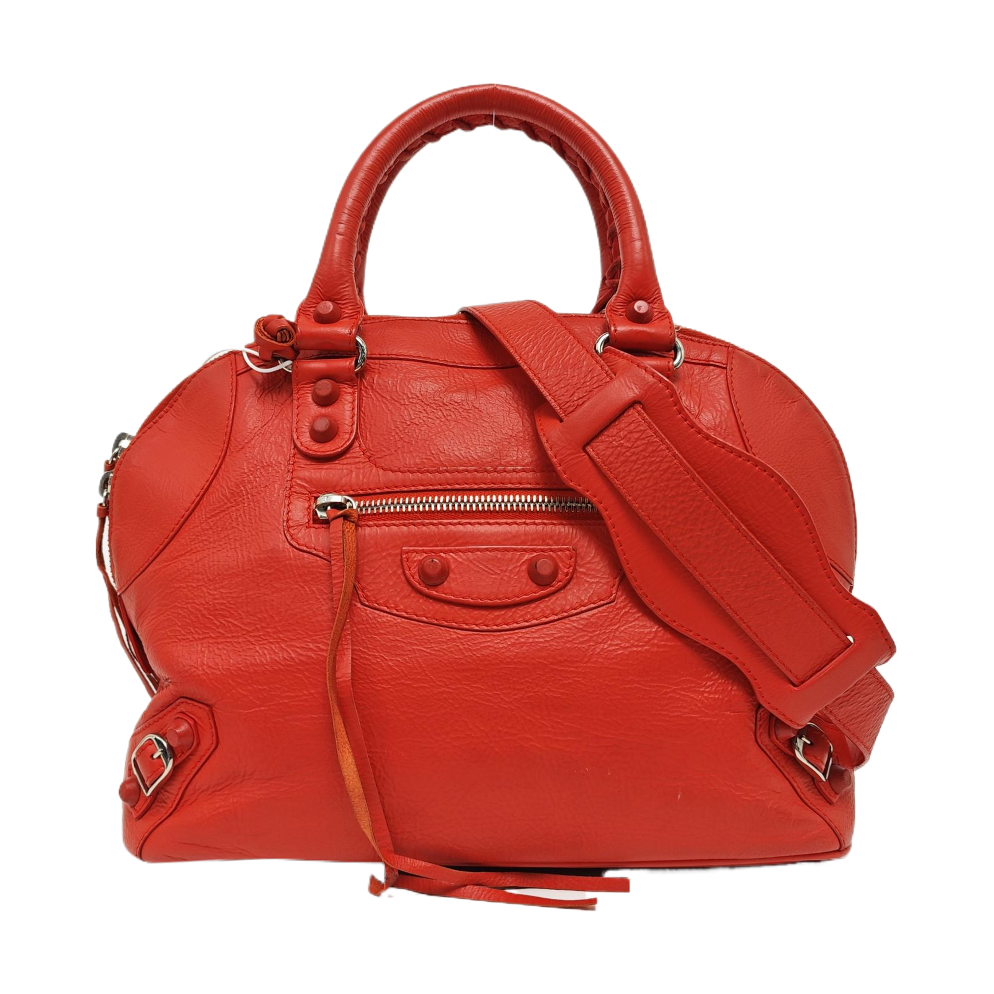 Calfskin Shoulder Bag Red