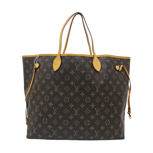 NEVERFULL GM Monogram Coated Canvas Brown