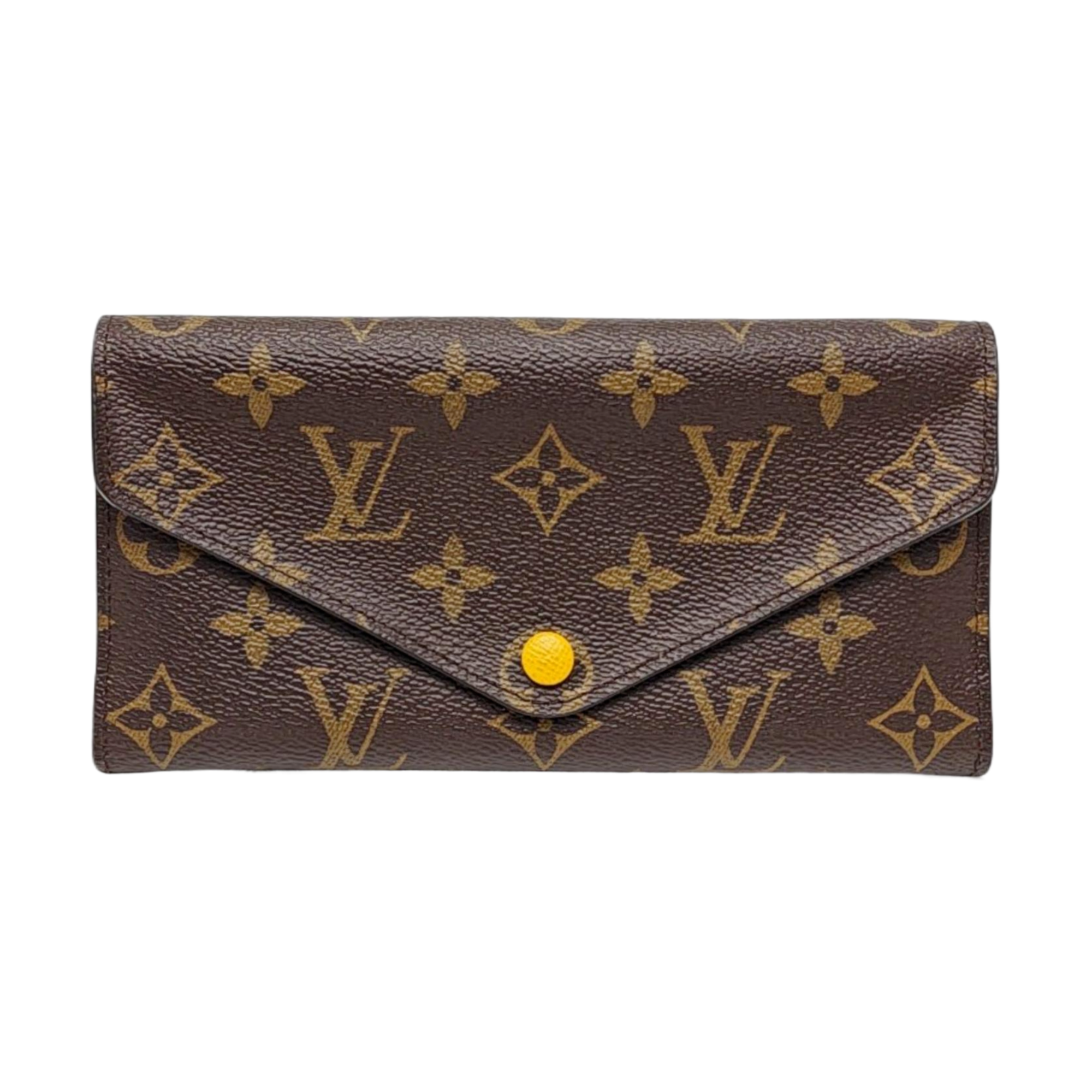 JOSÉPHINE Monogram Coated Canvas Brown Wallet