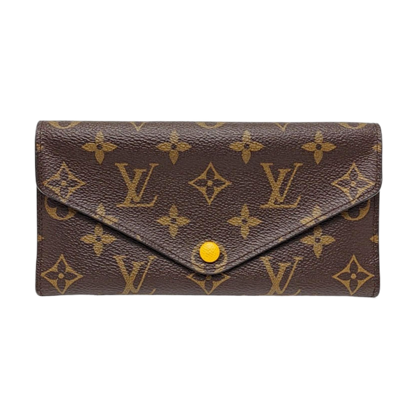 JOSÉPHINE Monogram Coated Canvas Brown Wallet