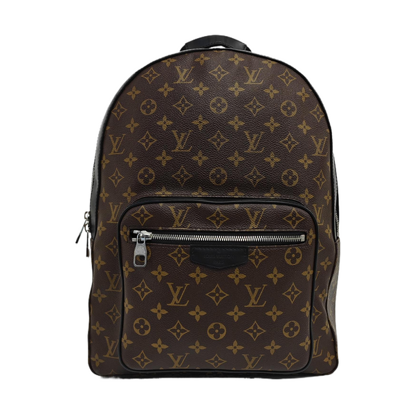 JOSH Monogram Coated Canvas Brown