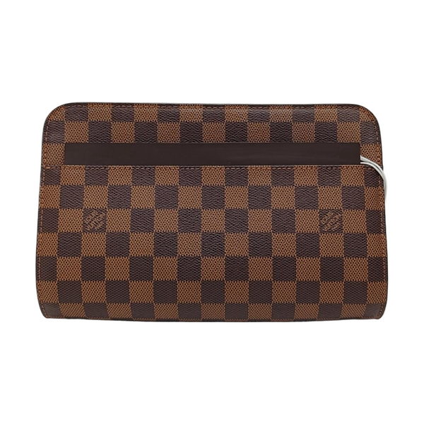 SAINT LOUIS Damier Ebene Coated Canvas Brown