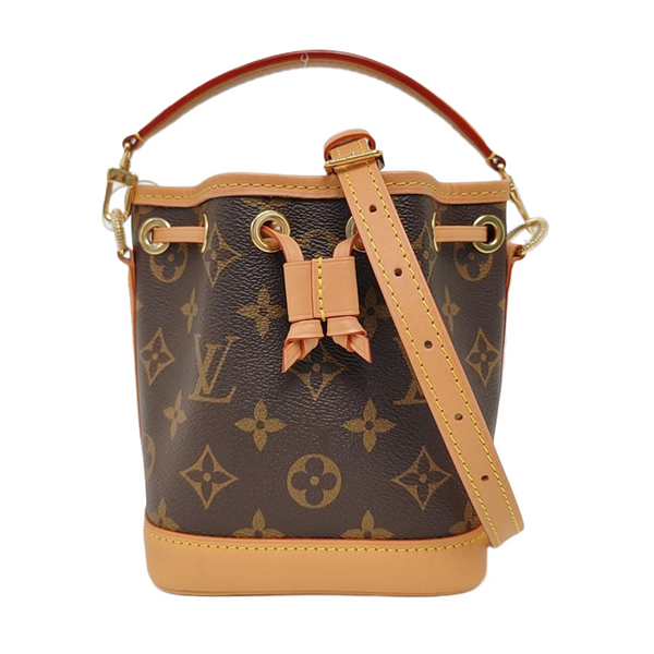 NOÉ Nano Monogram Coated Canvas Brown