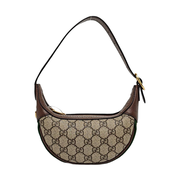 Ophidia Mini Monogram Coated Canvas Beige