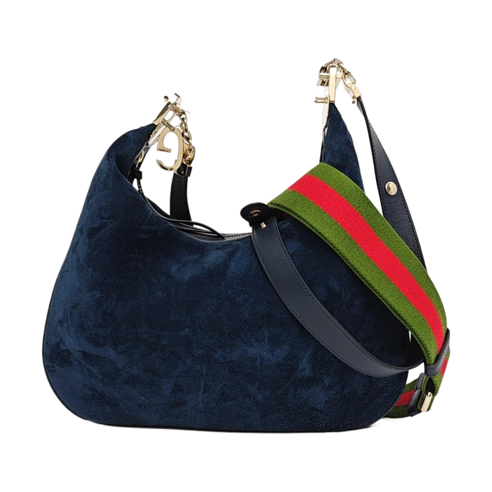 Suede Shoulder Bag Blue