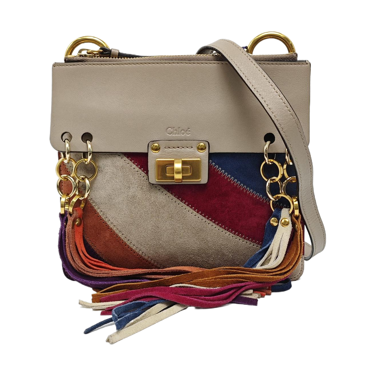 Drew Mini Calfskin Gray