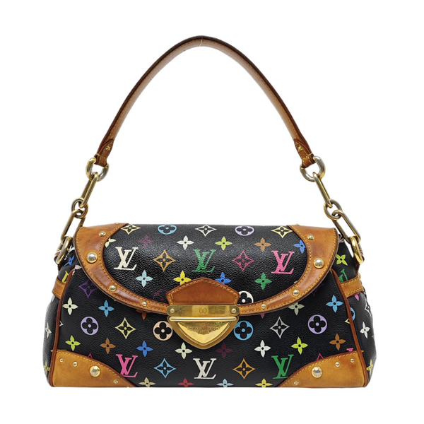LV × TM BEVERLY MM Monogram Coated Canvas Black