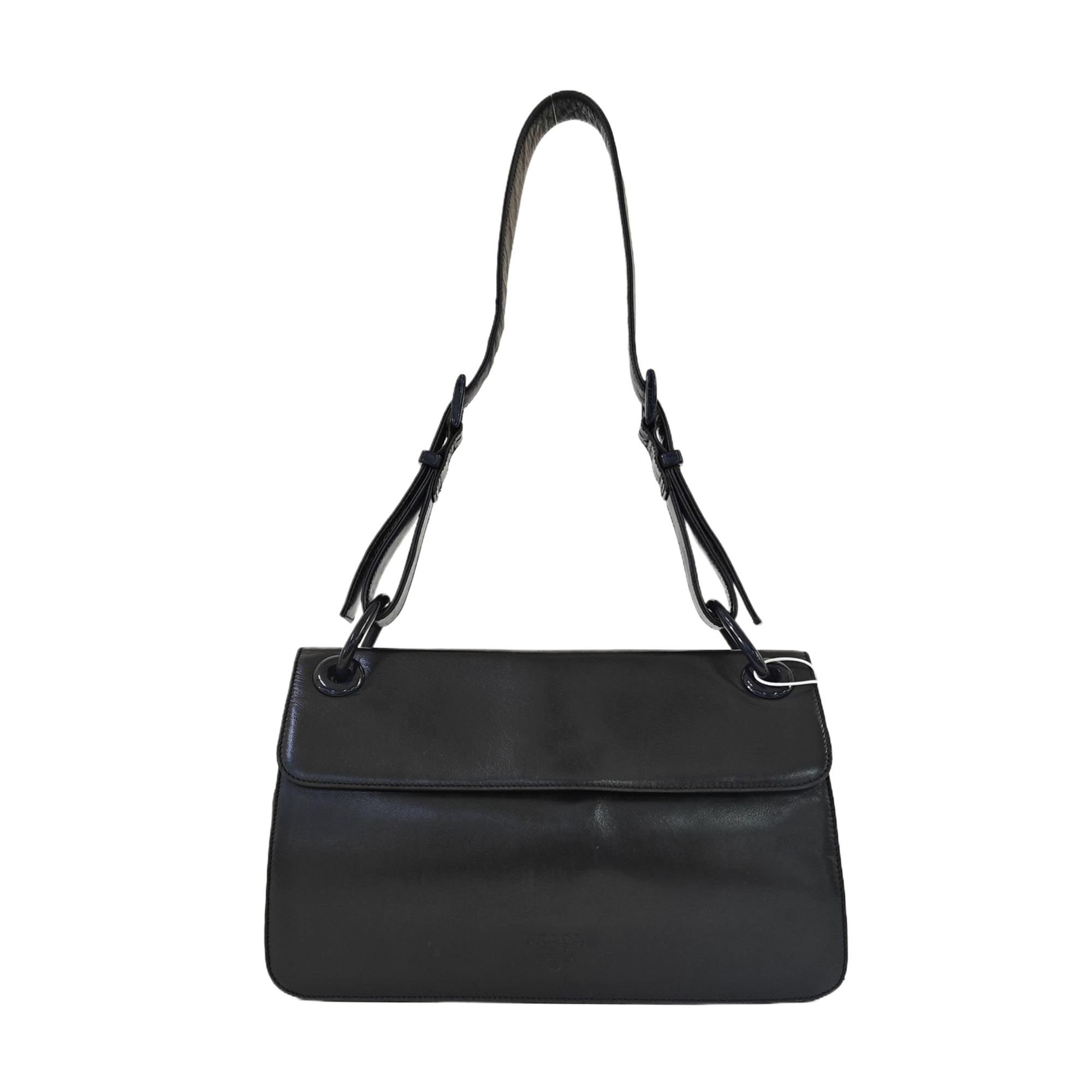 Calfskin Shoulder Bag Black