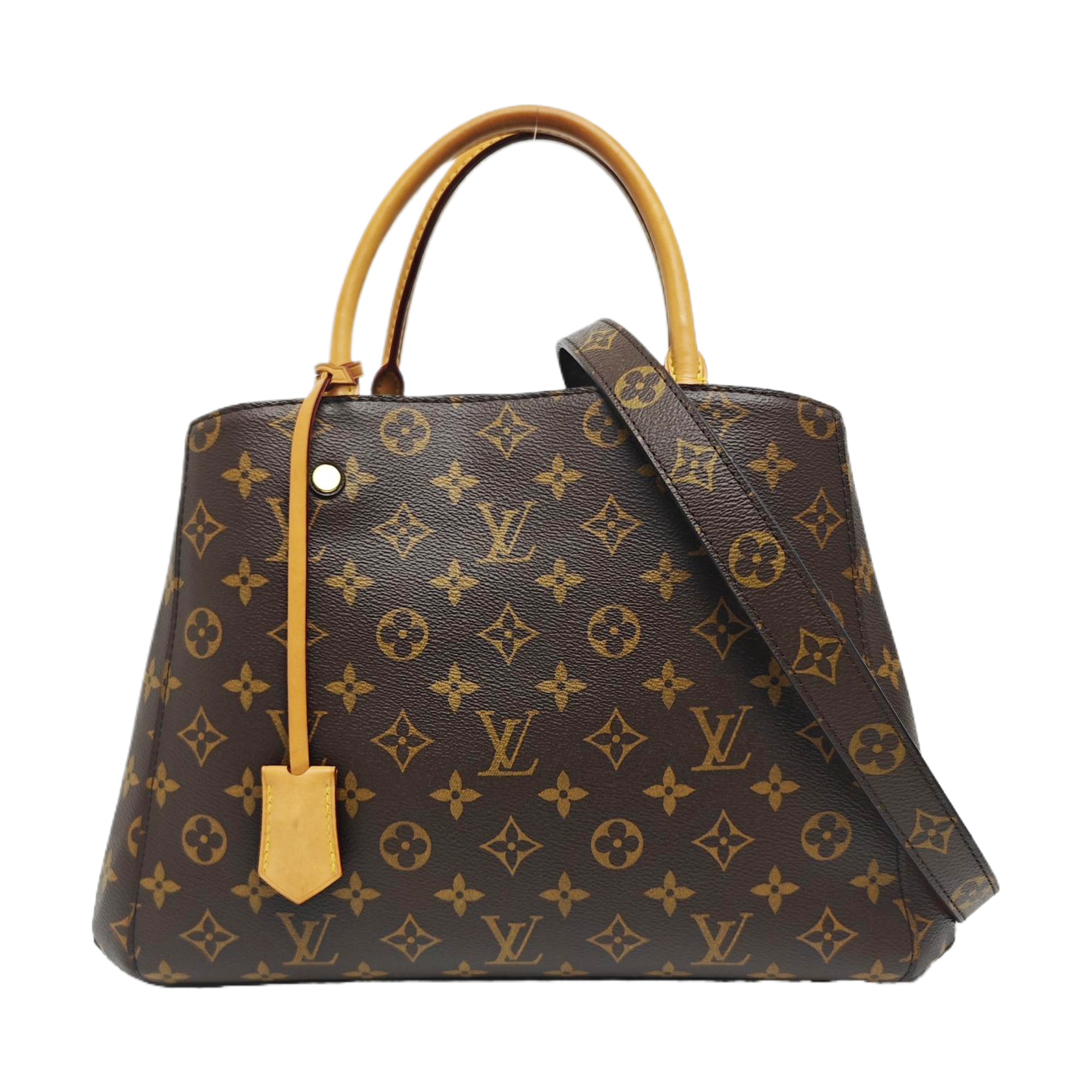 MONTAIGNE Monogram Coated Canvas Brown