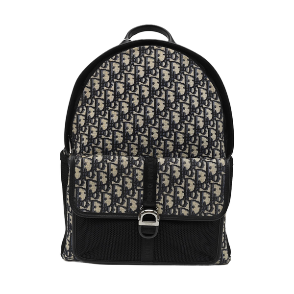 Oblique Canvas Backpack Blue