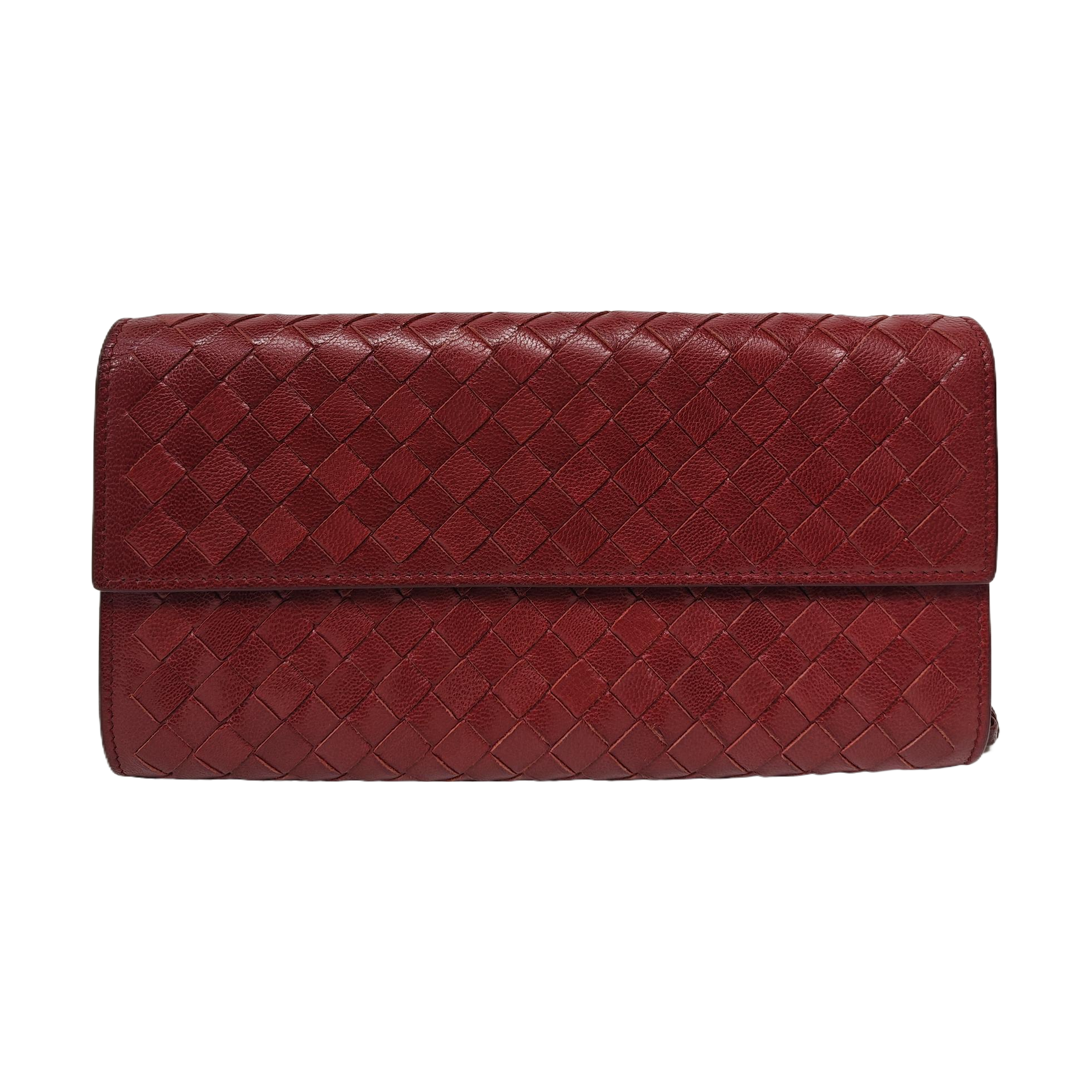 Lambskin Wallet Red