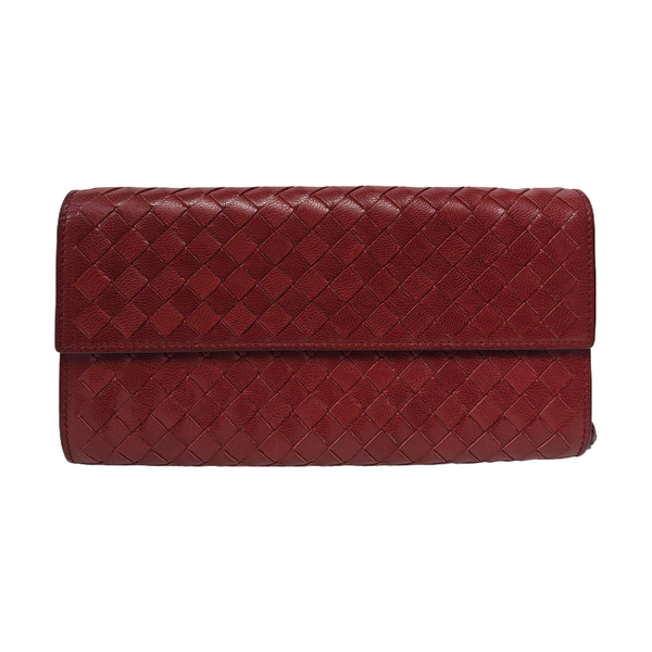Lambskin Wallet Red