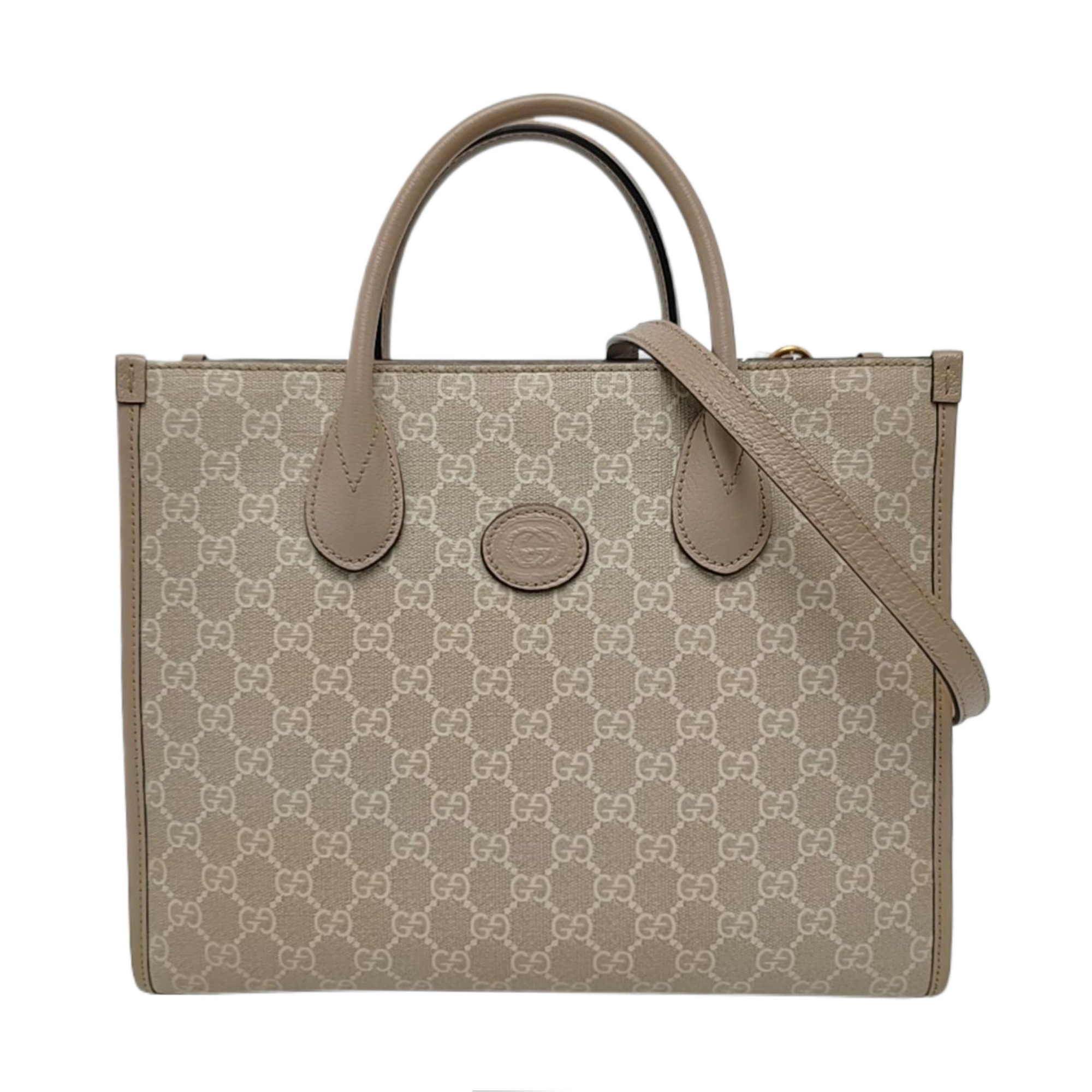 Retro Small Monogram Coated Canvas Beige