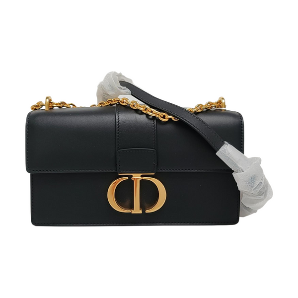 30 Montaigne East-West Small Calfskin Black