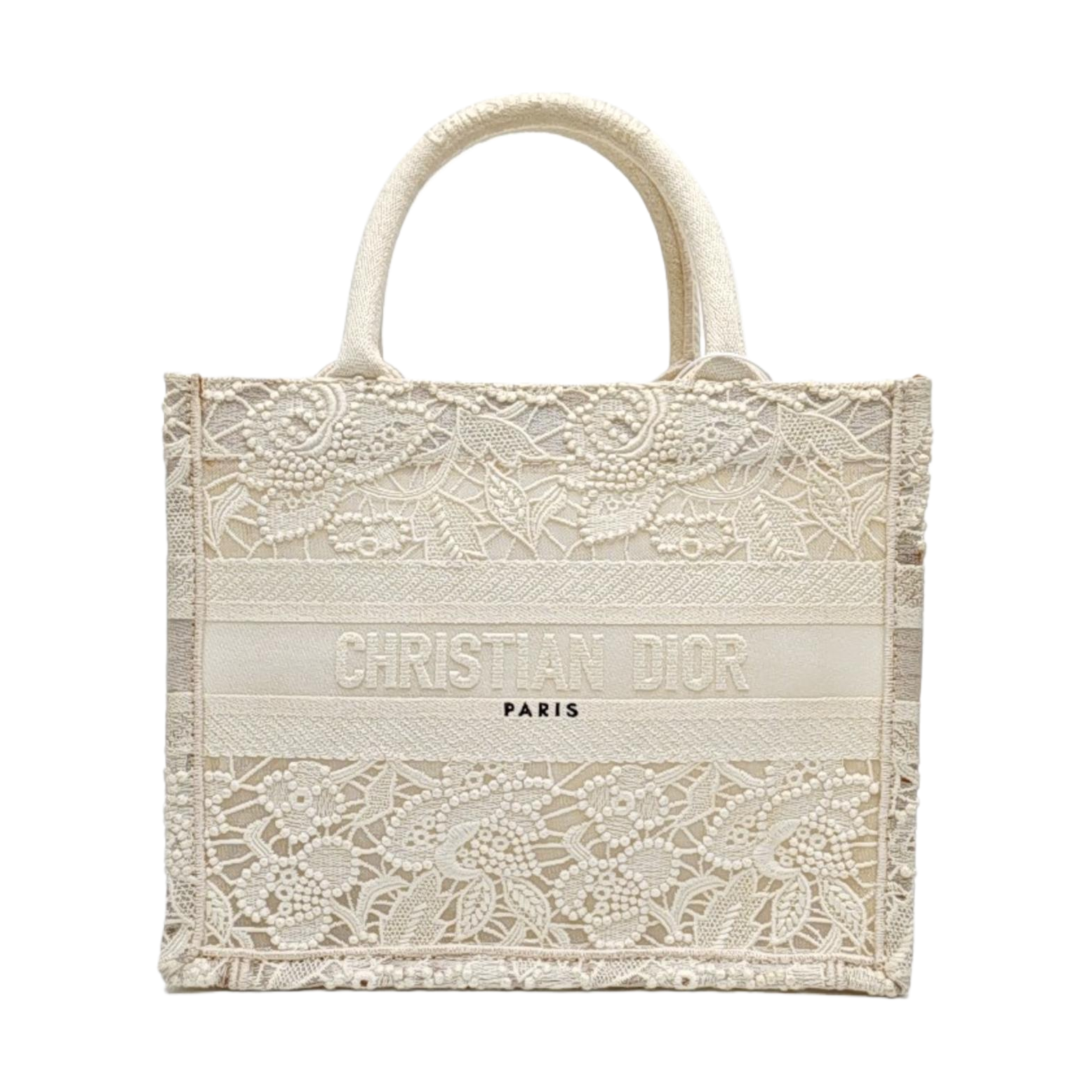 Book Tote Small Canvas White