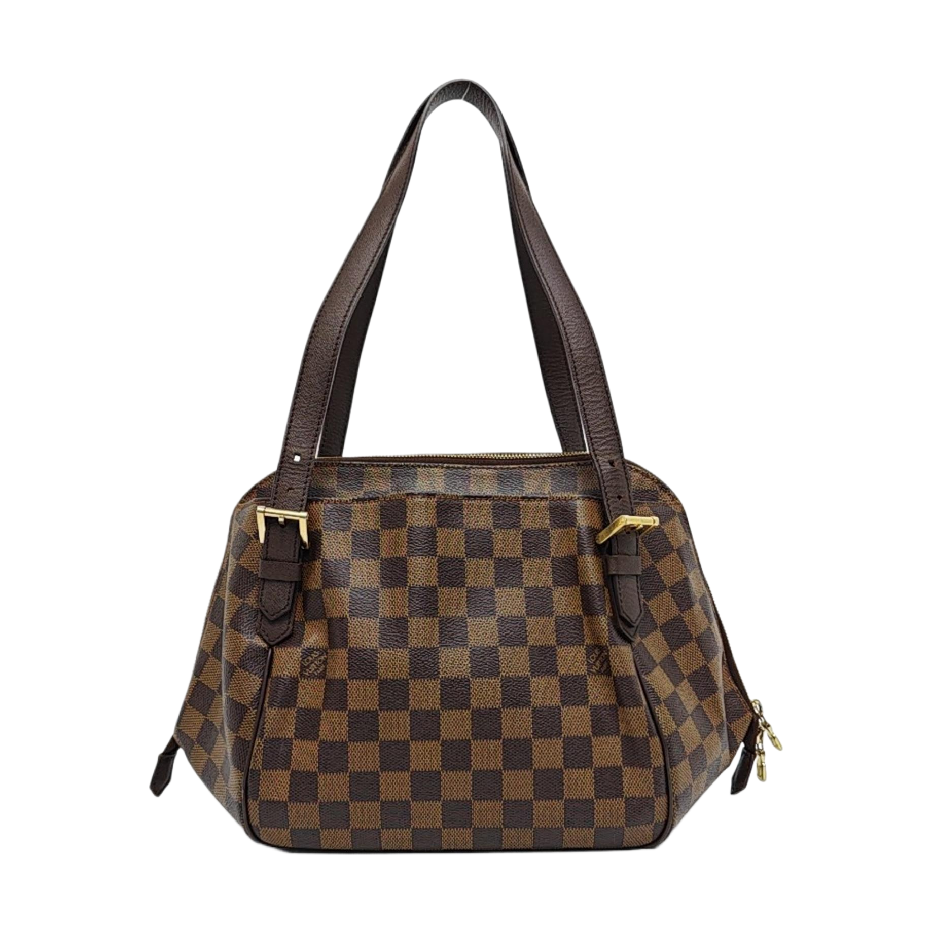 RIVINGTON Damier Ebene Coated Canvas Brown