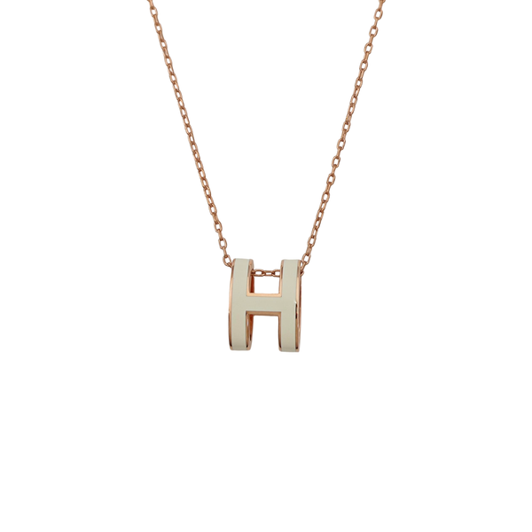 Pop H Metal Rose Gold Necklace
