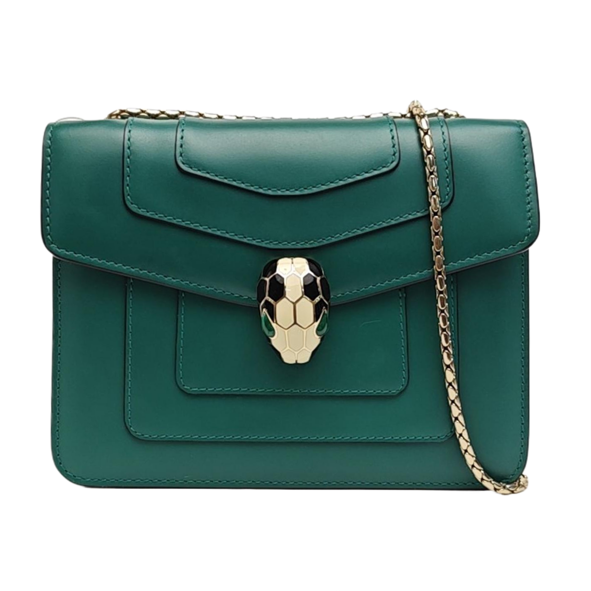 SERPENTI FOREVER Small Calfskin Green