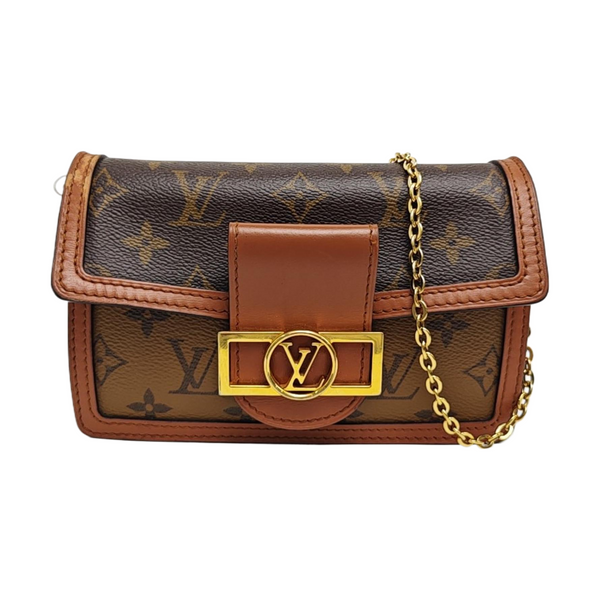 DAUPHINE WOC Monogram Coated Canvas Brown