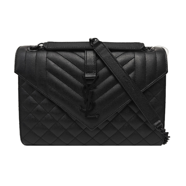 ENVELOPE Medium Quilted Calfskin Black