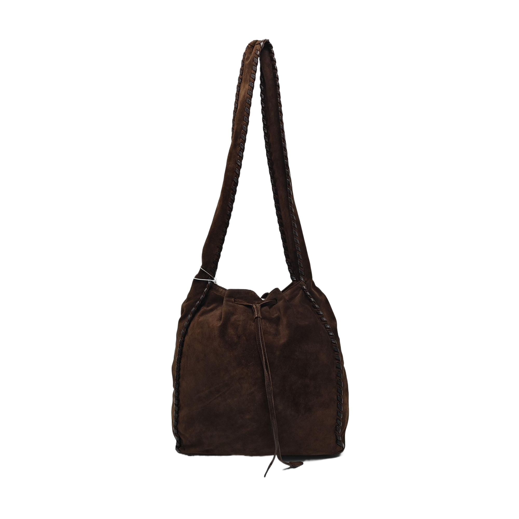 Suede Shoulder Bag Brown