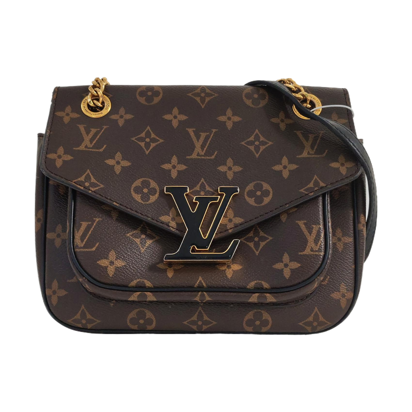 PASSY Monogram Coated Canvas Brown