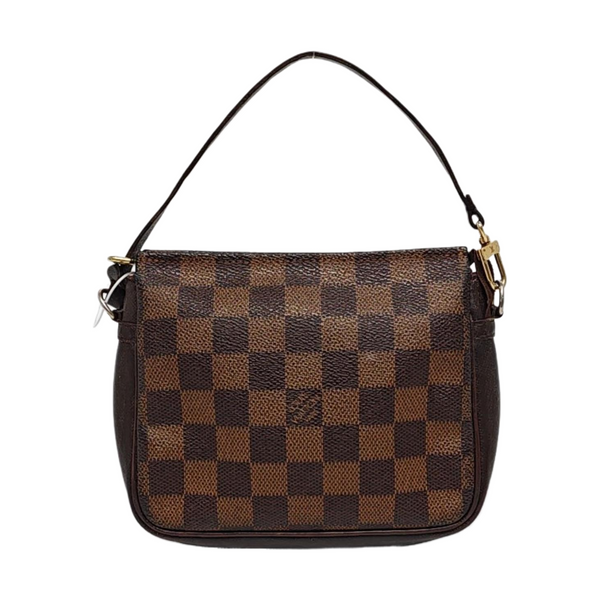TROUSSE MAKE UP Damier Ebene Coated Canvas Brown