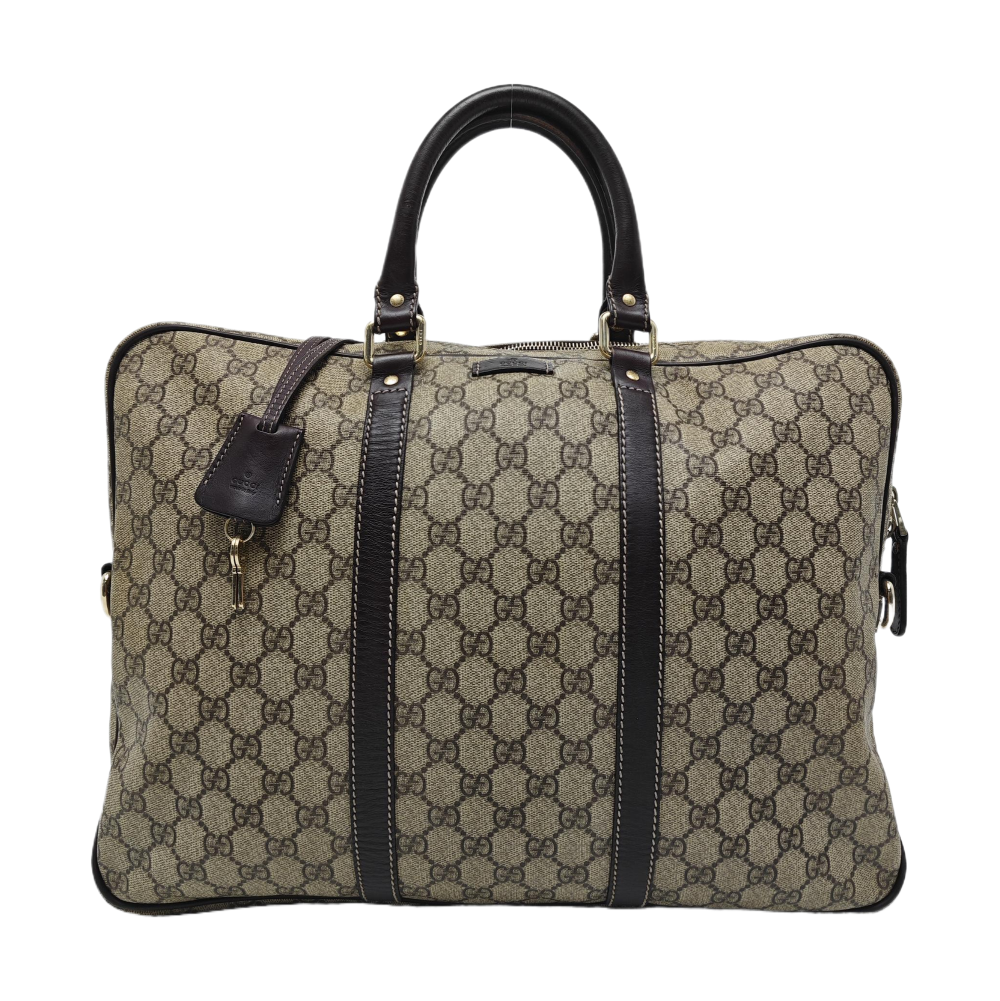 Duffle Monogram Coated Canvas Beige