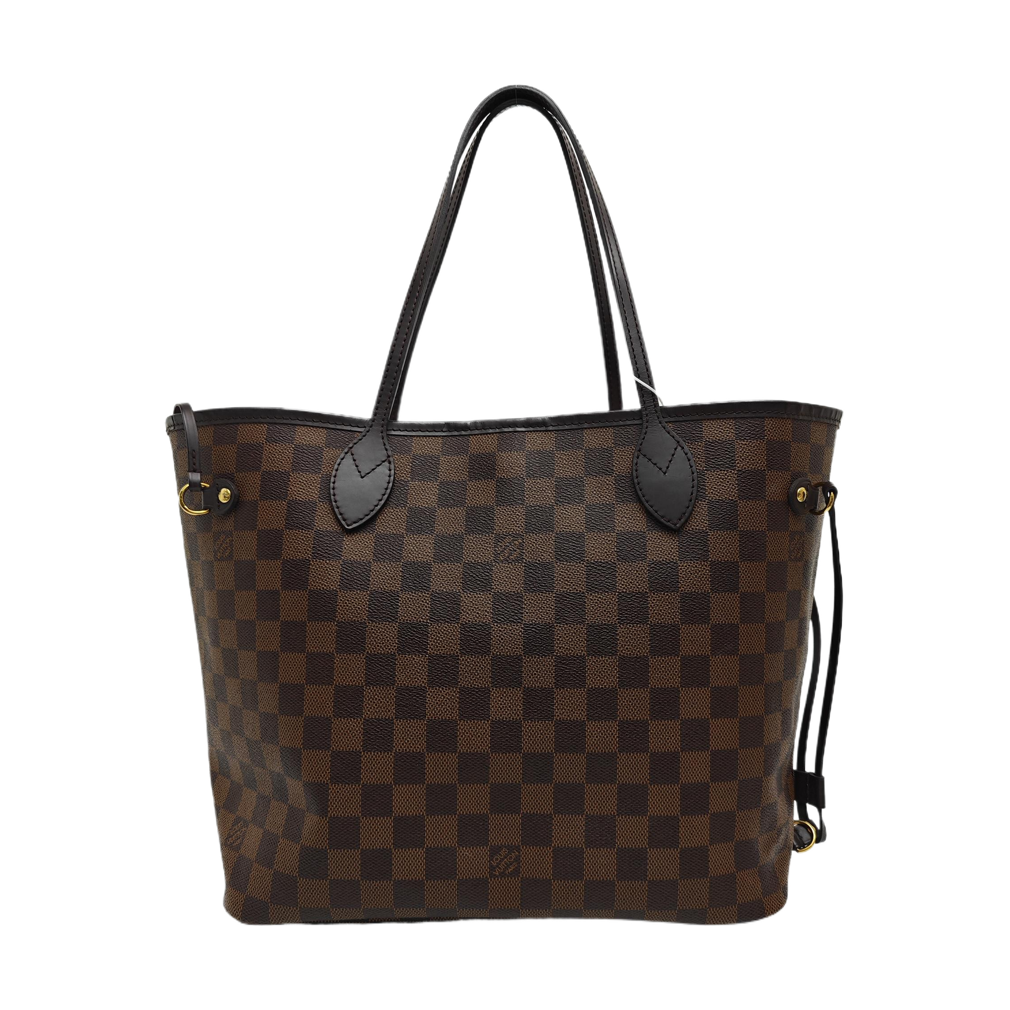 NEVERFULL MM Damier Ebene Coated Canvas Brown
