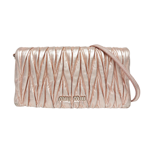 Quilted Lambskin Shoulder Bag Pink