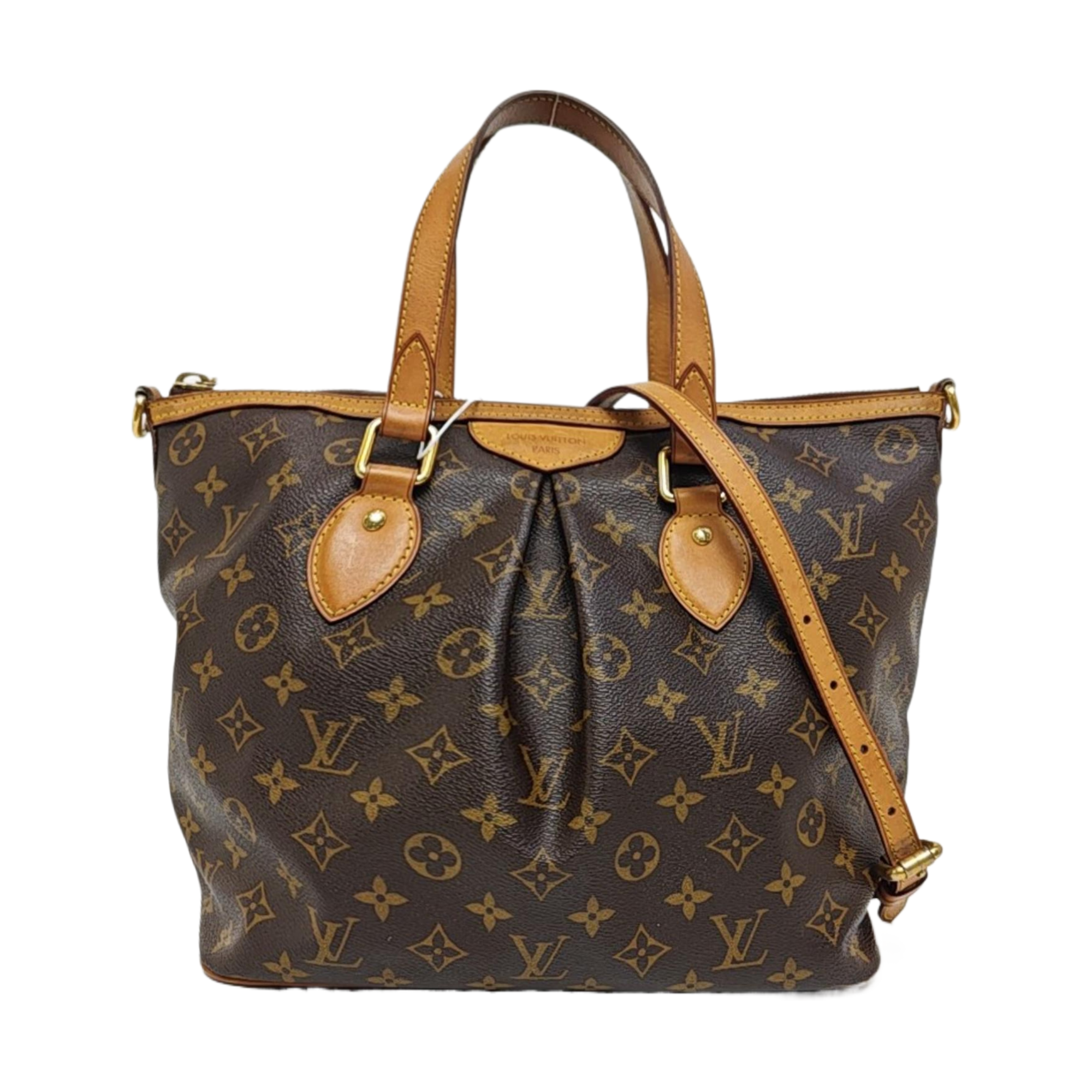 PALERMO PM Monogram Coated Canvas Brown
