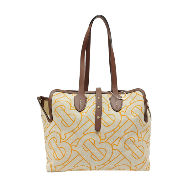 The Belt Medium Canvas Beige