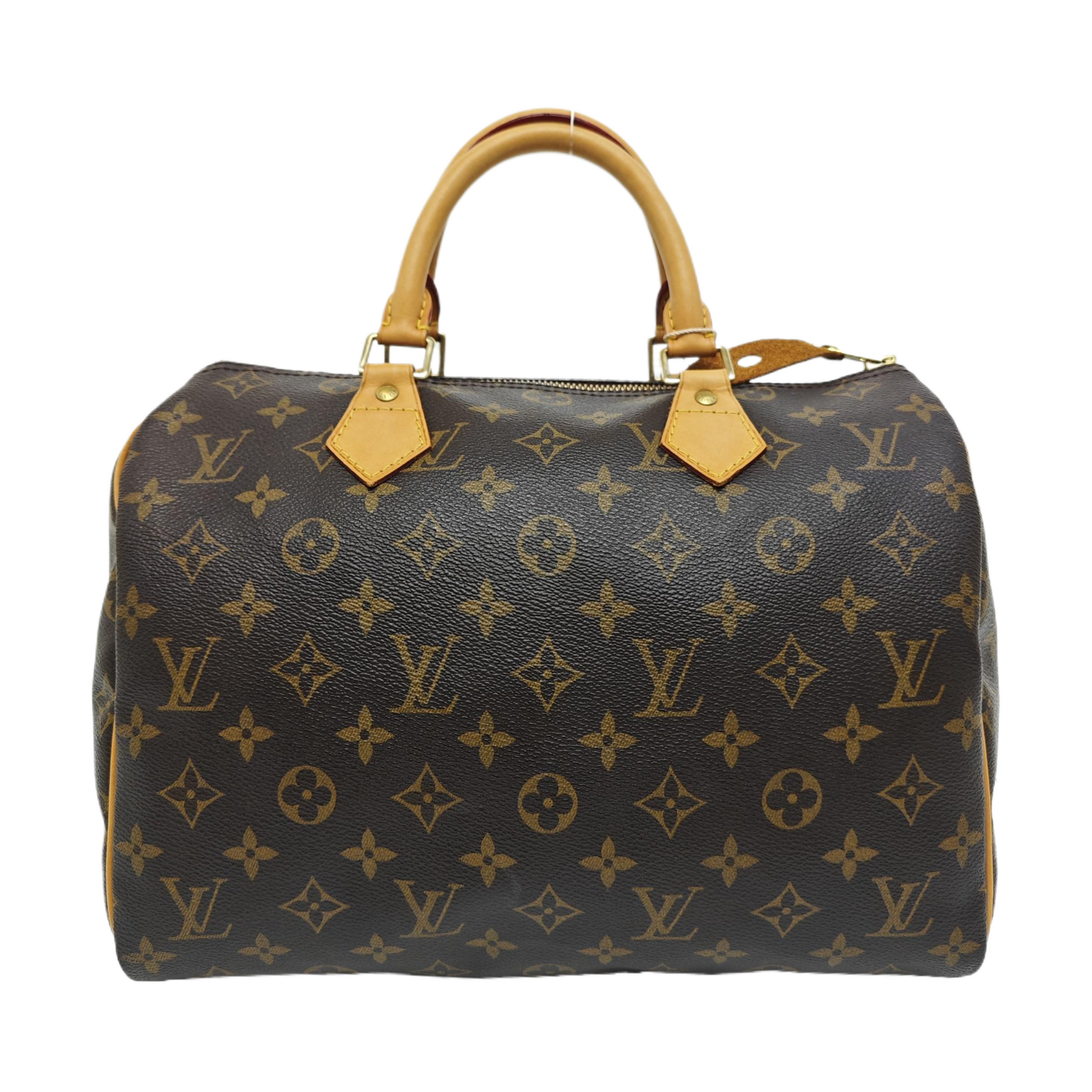 SPEEDY 30 Monogram Coated Canvas Brown
