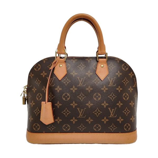 ALMA PM Monogram Coated Canvas Brown