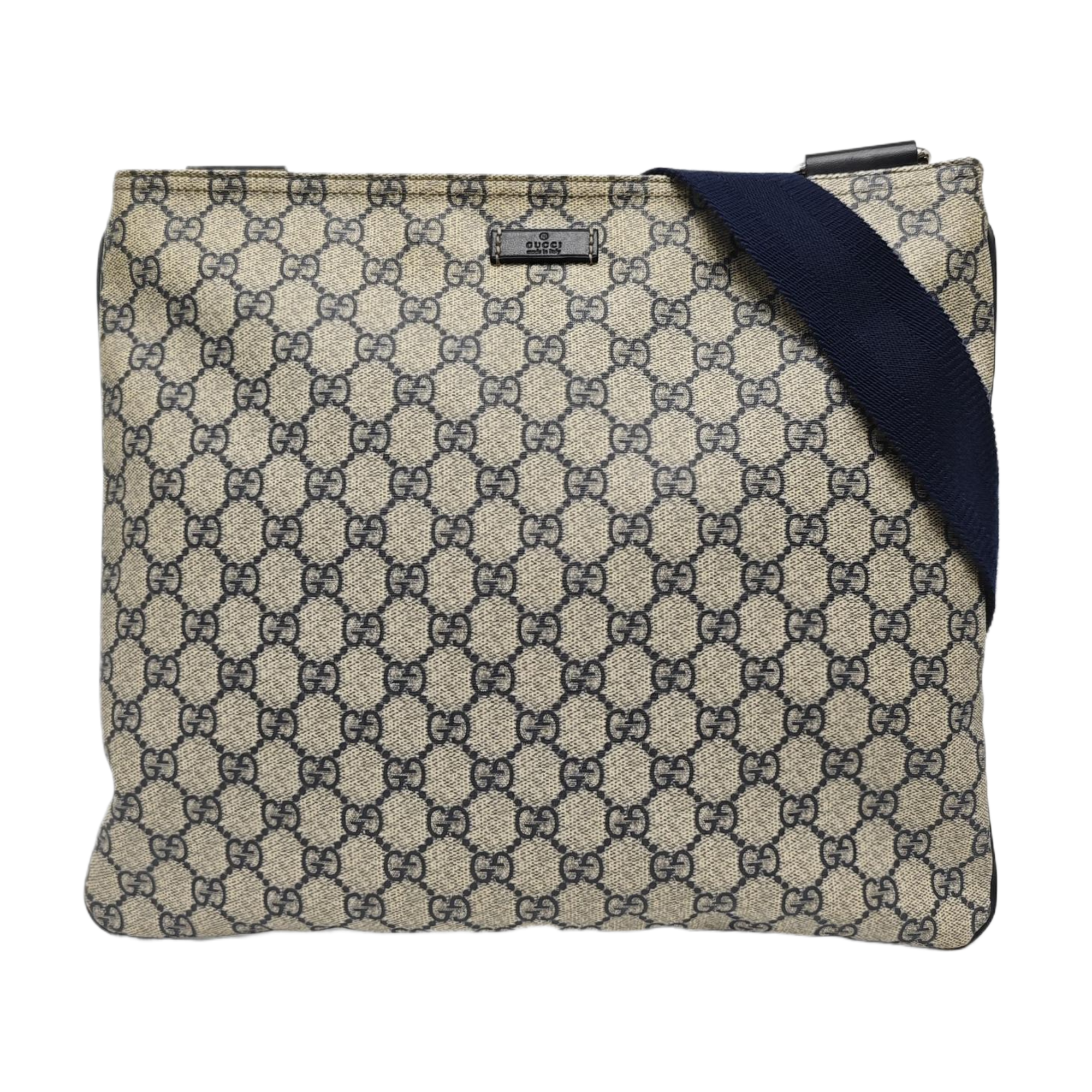 Monogram Coated Canvas Shoulder Bag Gray