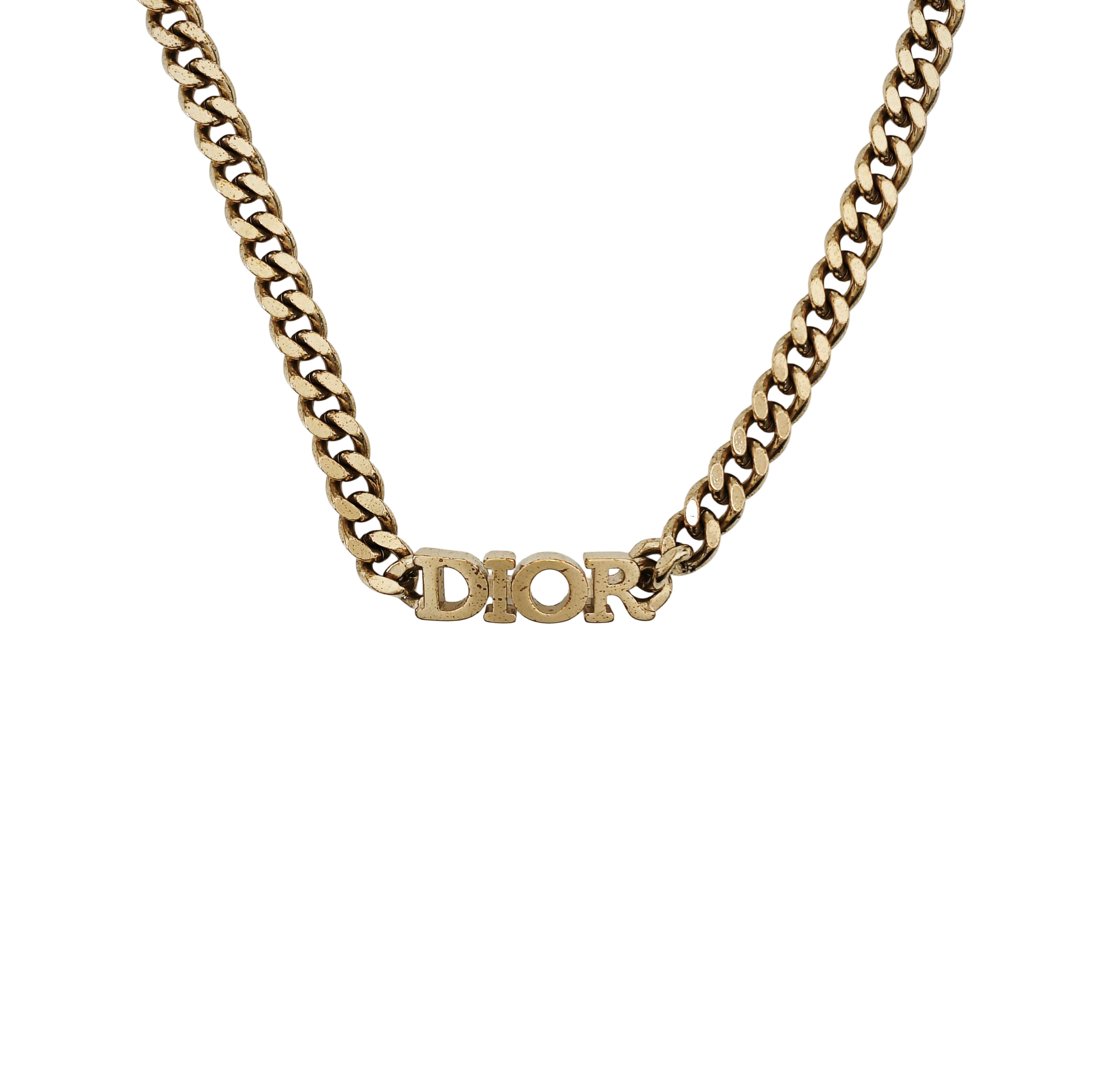 Petit CD Metal Gold Necklace