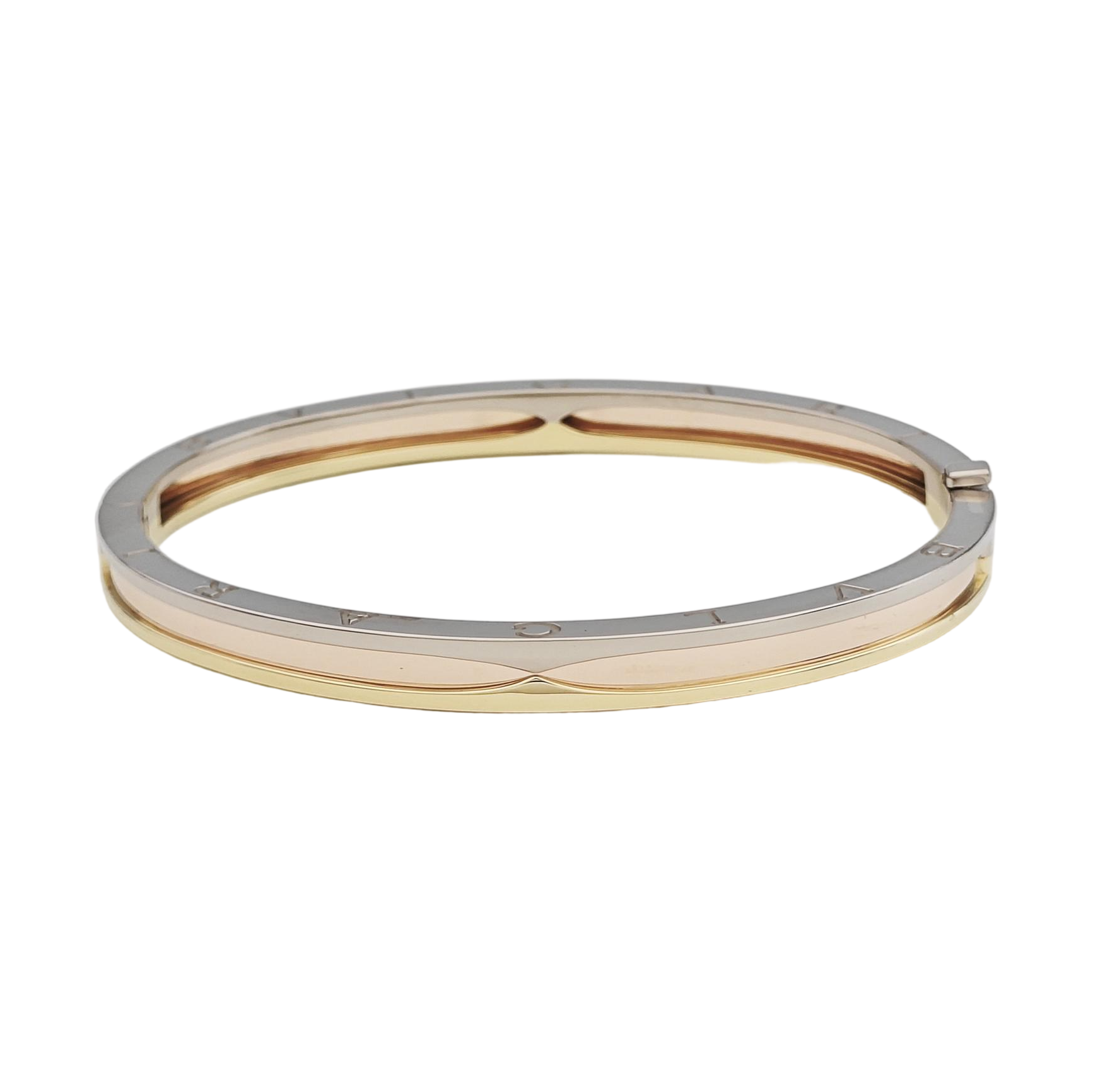 B.ZERO1 18k White Gold Multicolor Bangle
