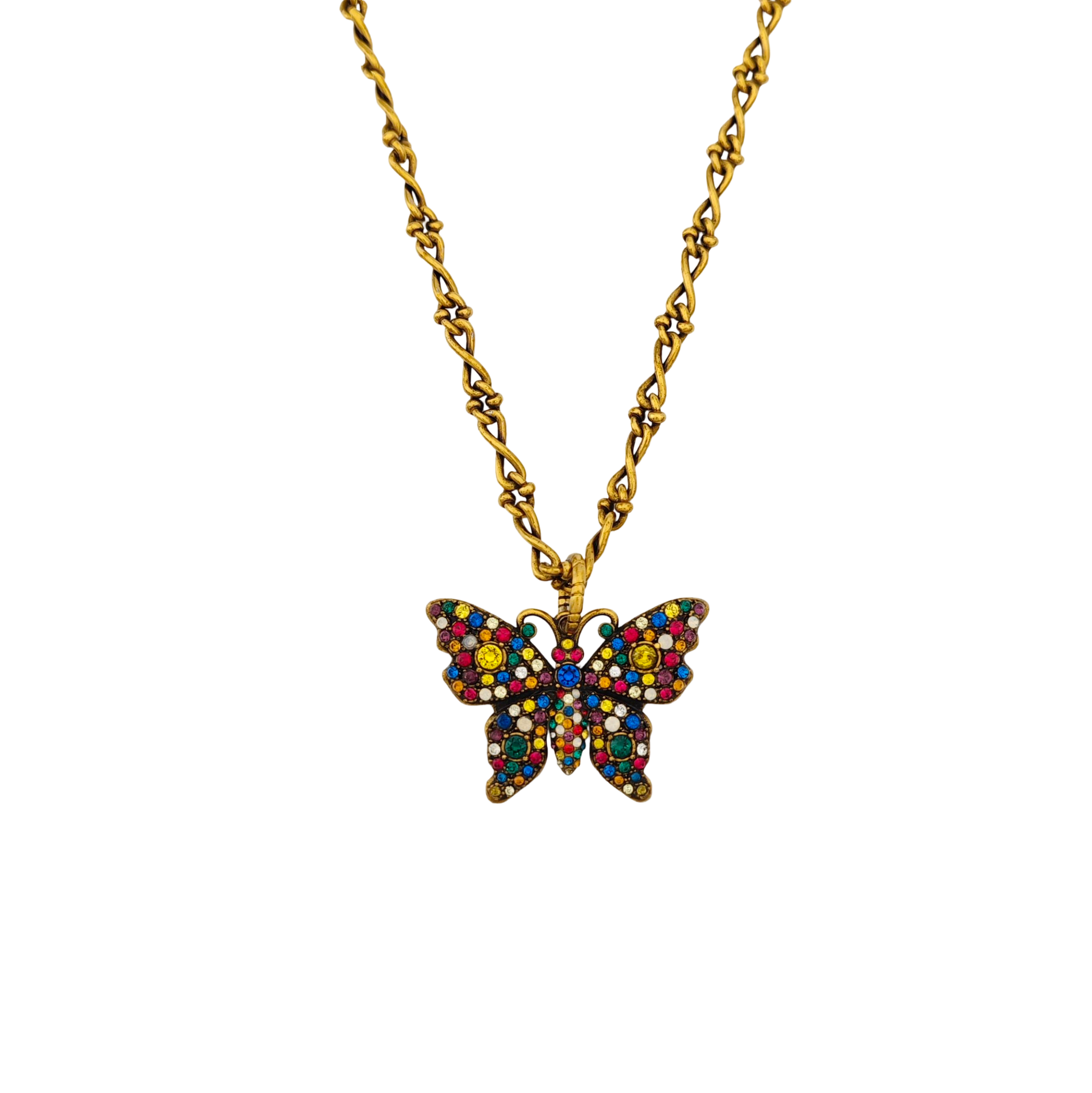 Gucci Garden Crystal Gold Necklace