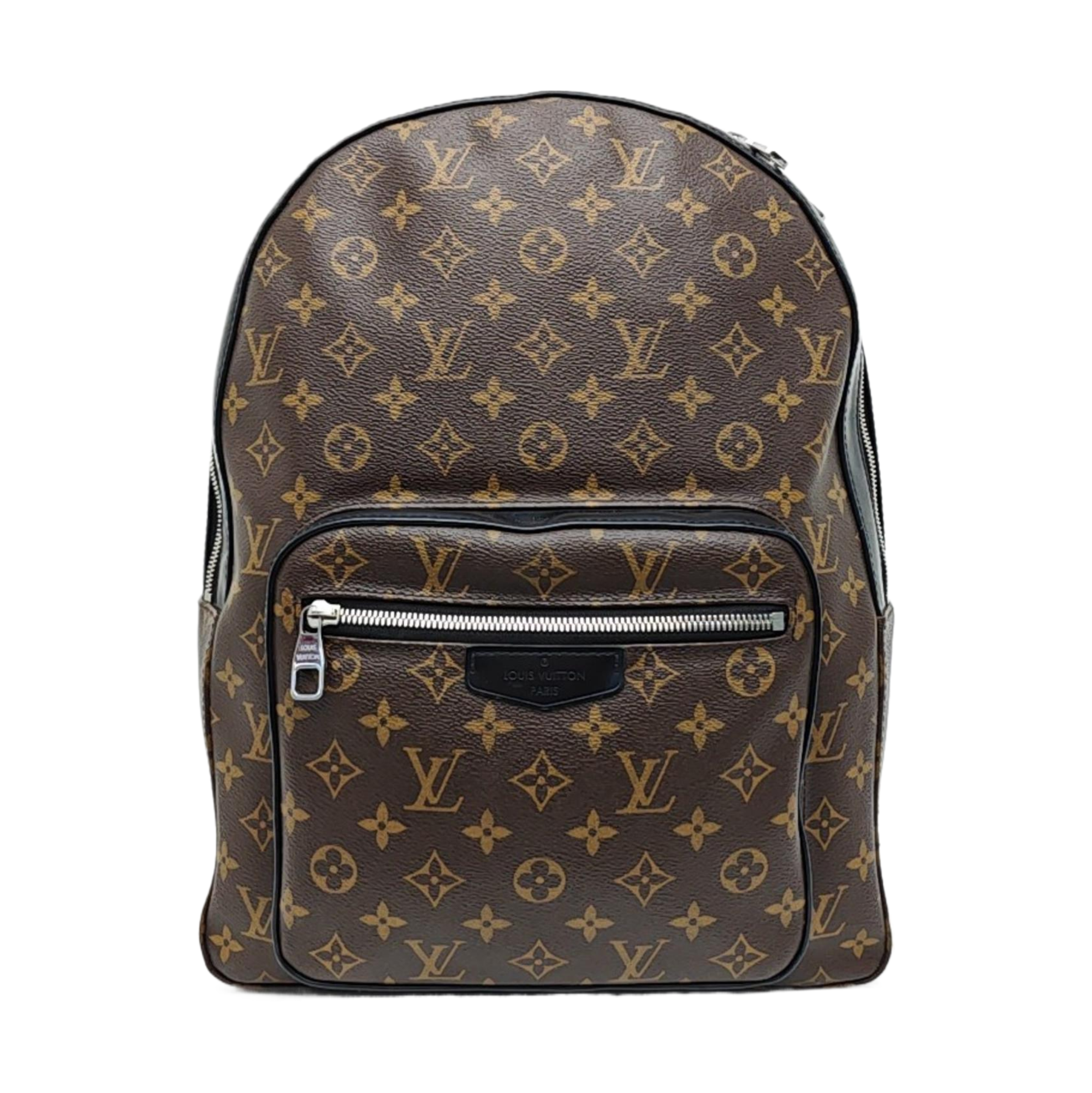 JOSH Monogram Coated Canvas Brown