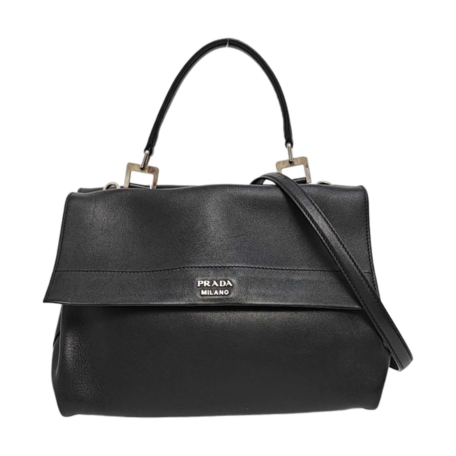 Calfskin Shoulder Bag Black